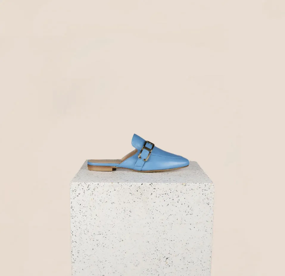 Alba Buckle - Bleu Faience