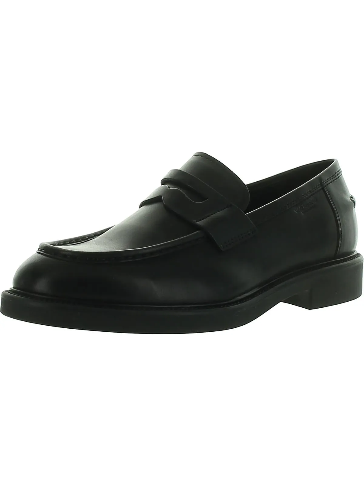 Alex Mens Leather Slip-On Loafers