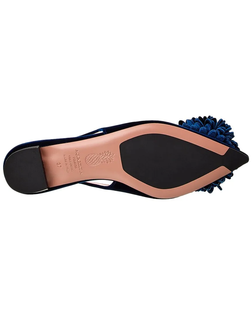 Aquazzura Couturier Velvet Slingback Flat