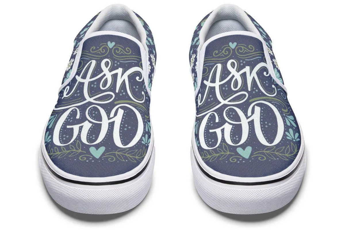 Ask God Slip-On Shoes