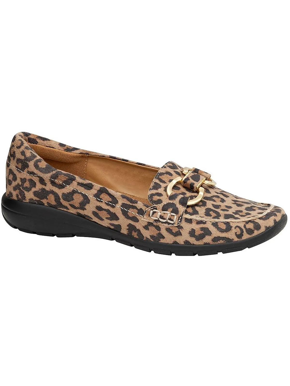 Avienta Womens Leather Slip On Loafers