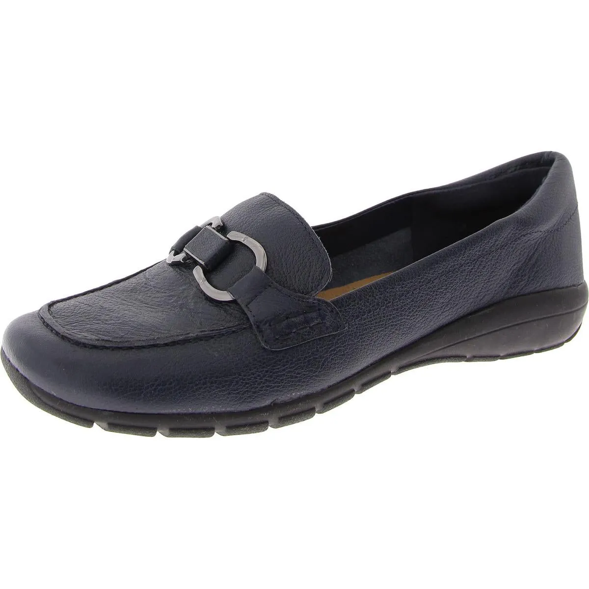 Avienta Womens Leather Slip On Loafers