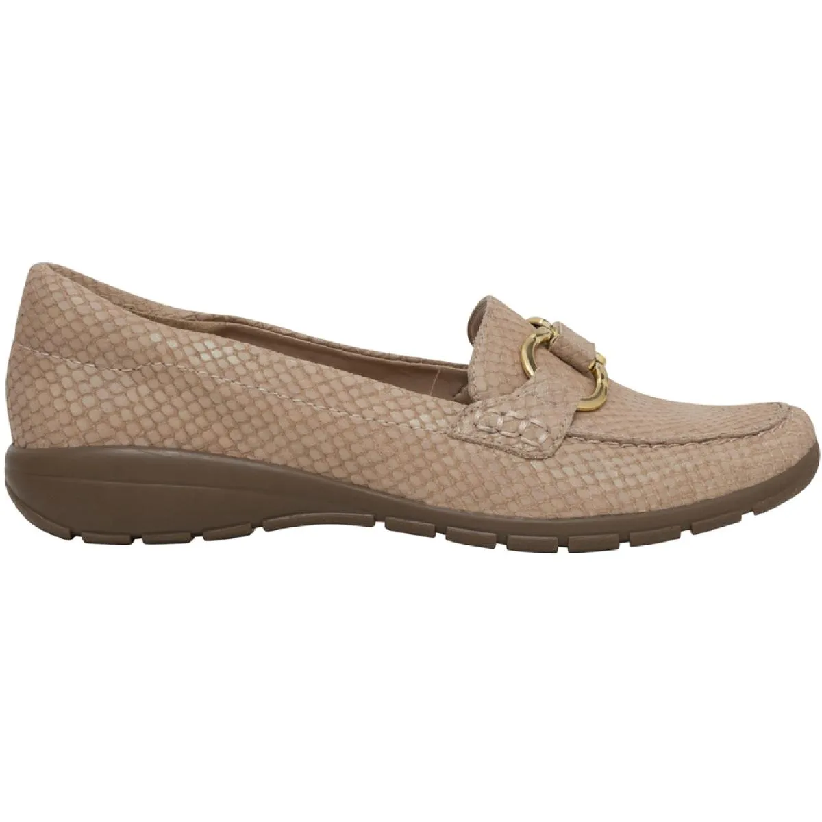Avienta Womens Leather Slip On Loafers