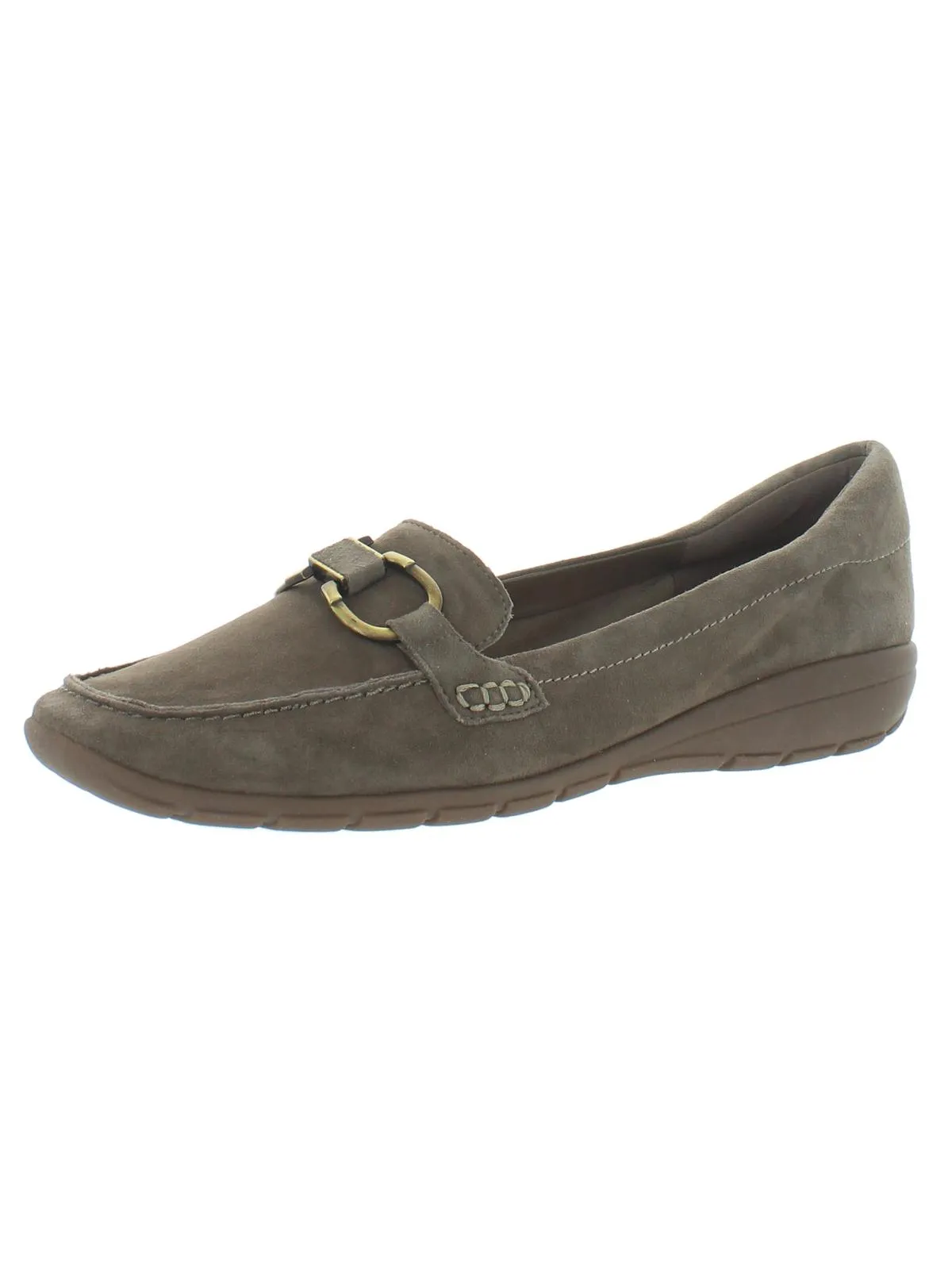 Avienta Womens Leather Slip On Loafers