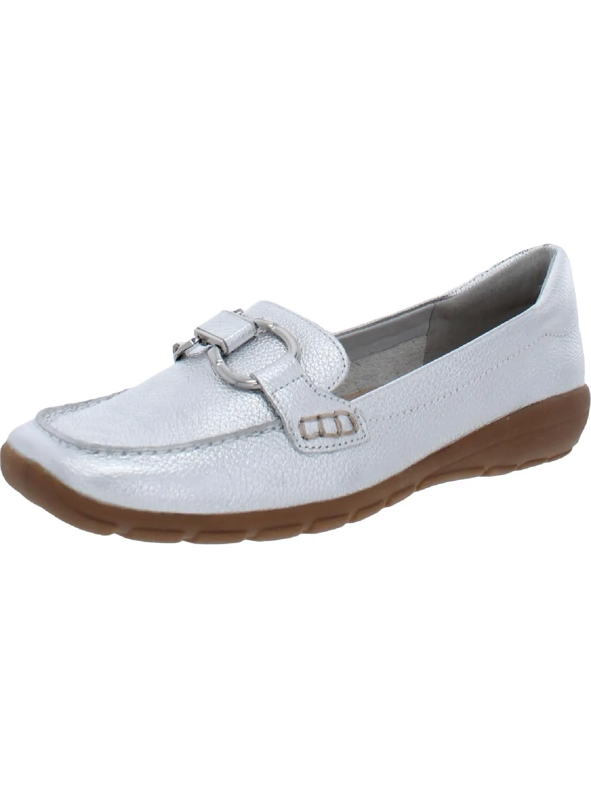 Avienta Womens Leather Slip On Loafers