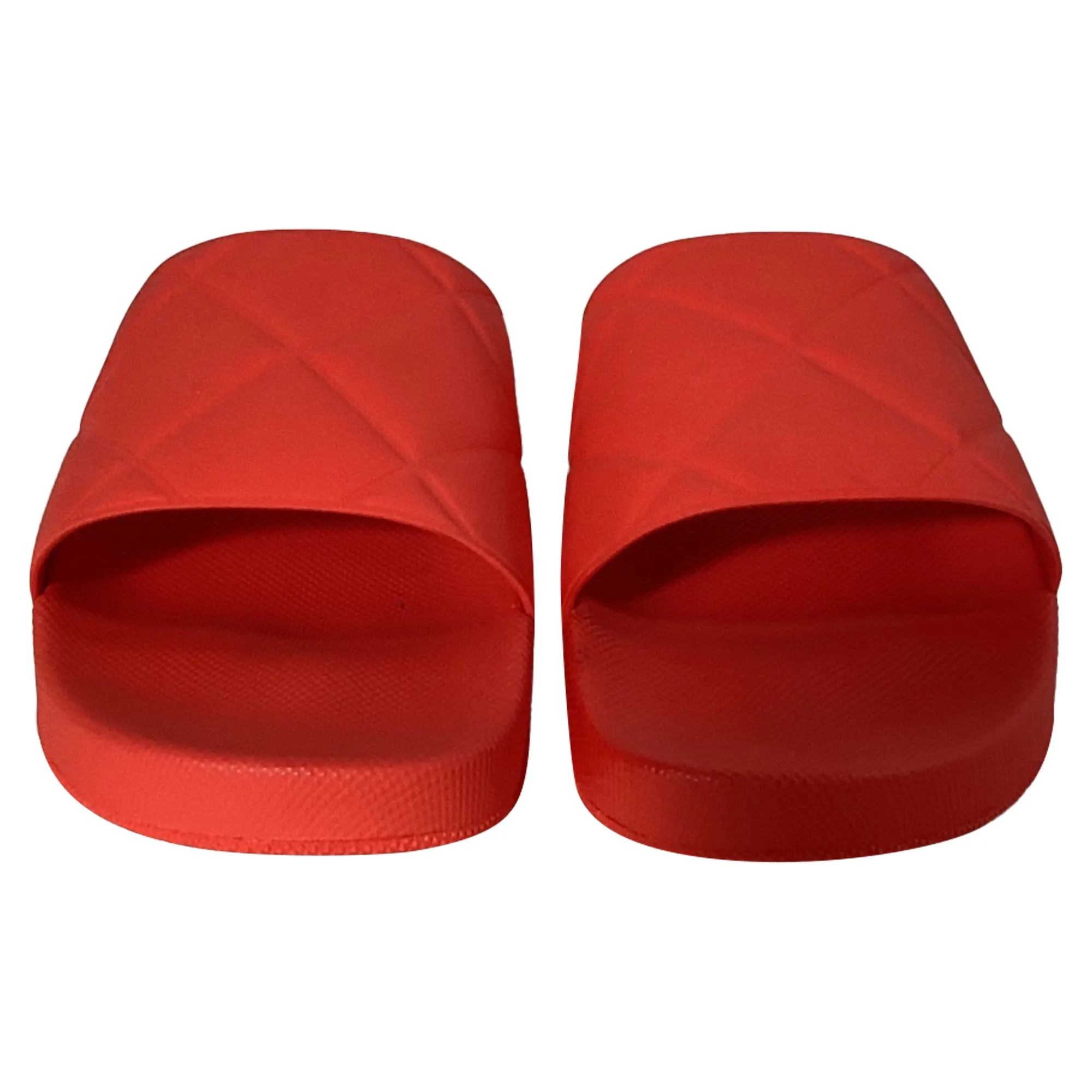 Bottega Veneta Slides in Red Rubber