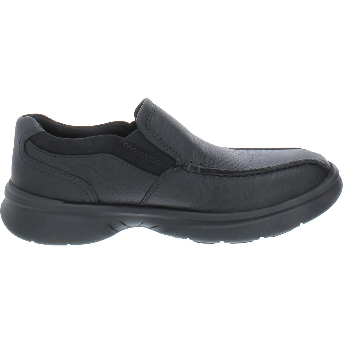 Bradley Step Mens Leather Slip On Loafers