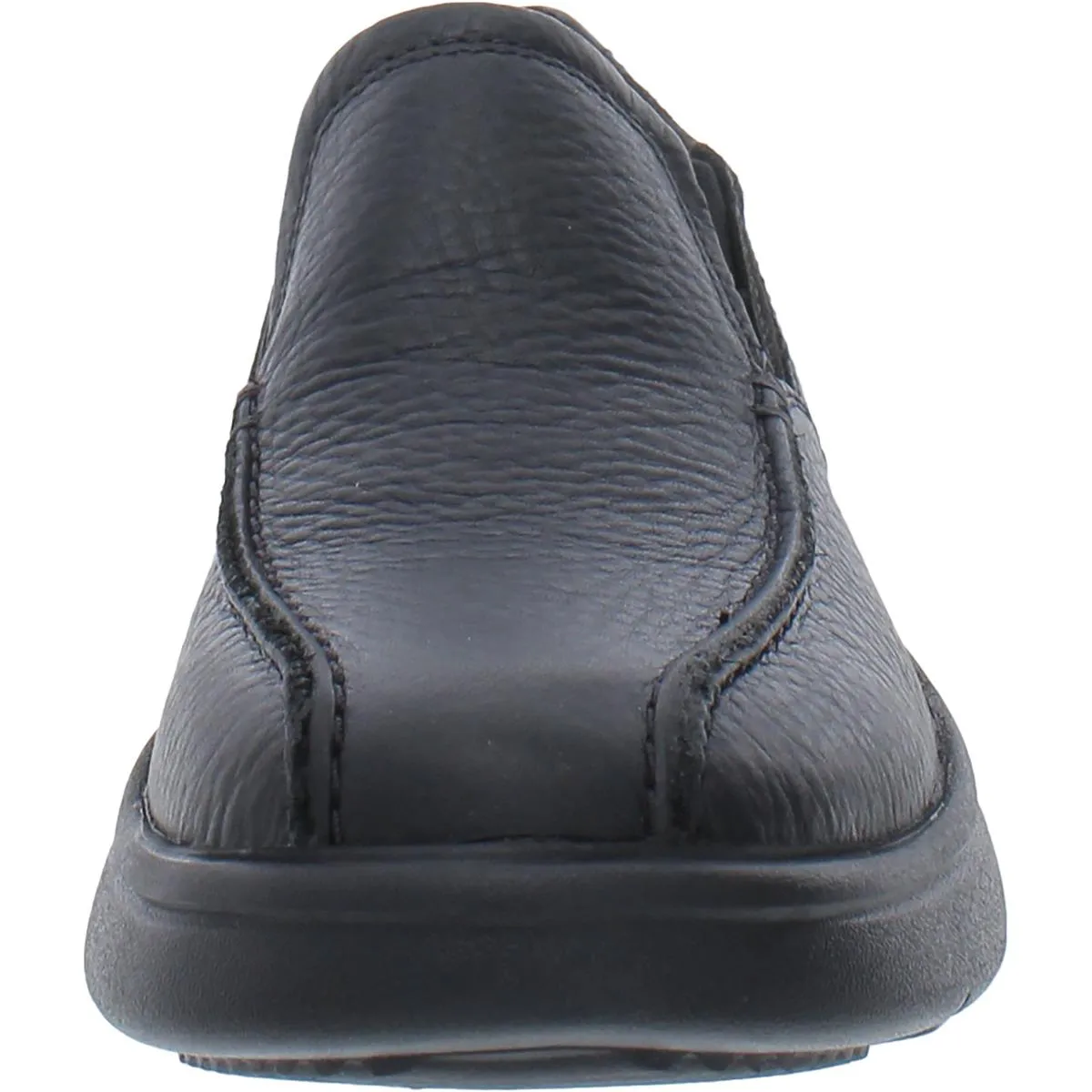 Bradley Step Mens Leather Slip On Loafers