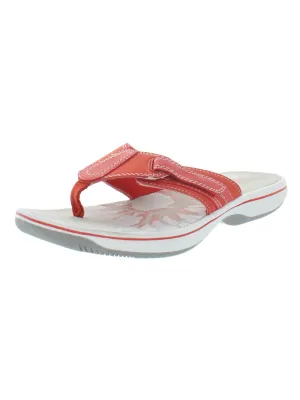 Brinkley Womens Synthetic Slip On Thong Sandals