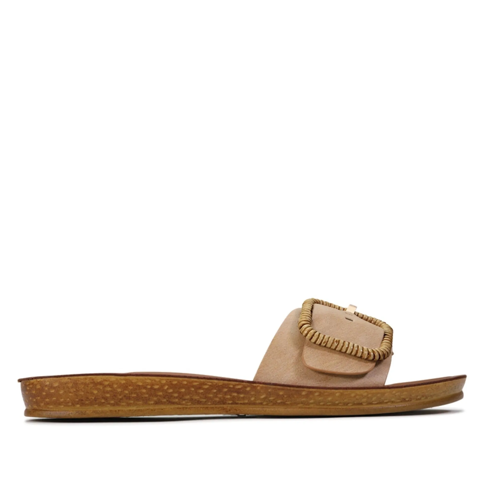 BRIO BUCKLE SLIDE SANDAL