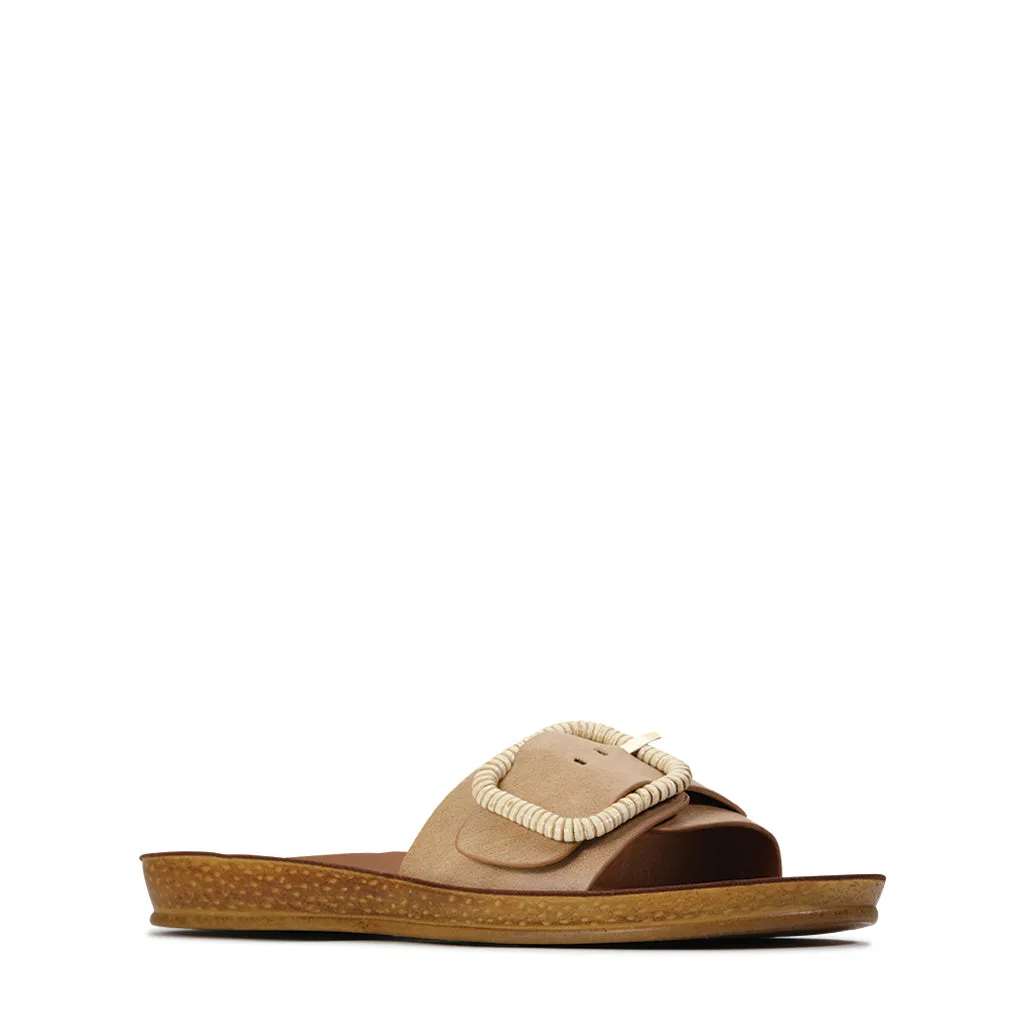 BRIO BUCKLE SLIDE SANDAL