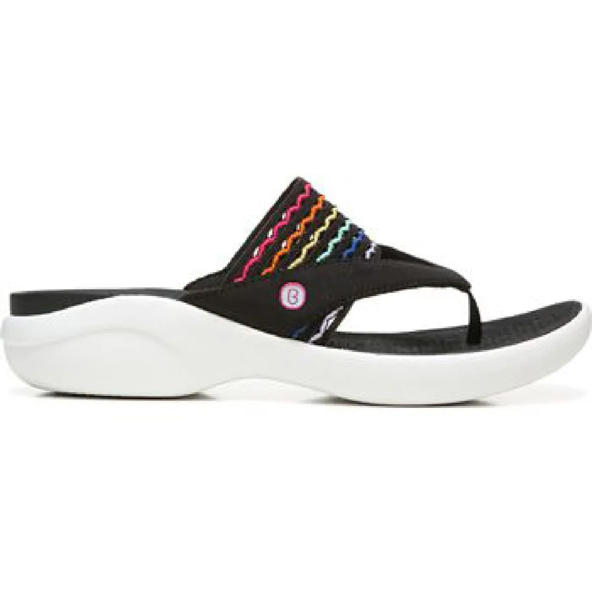 Cabana Womens Slip On Wedge Flip-Flops