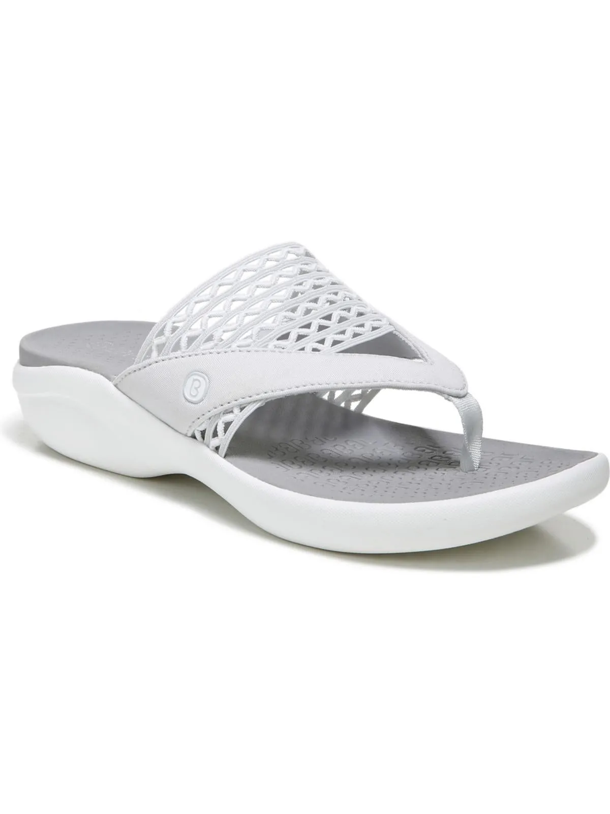 Cabana Womens Slip On Wedge Flip-Flops