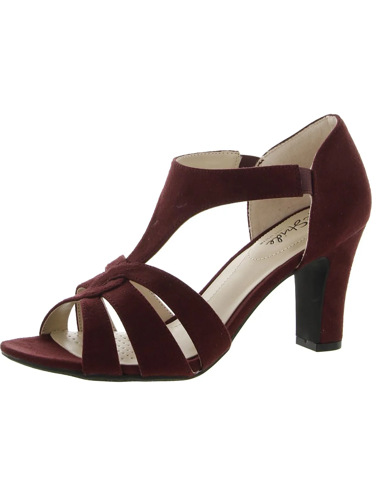 Caramel Womens Faux Leather Slip On Pumps