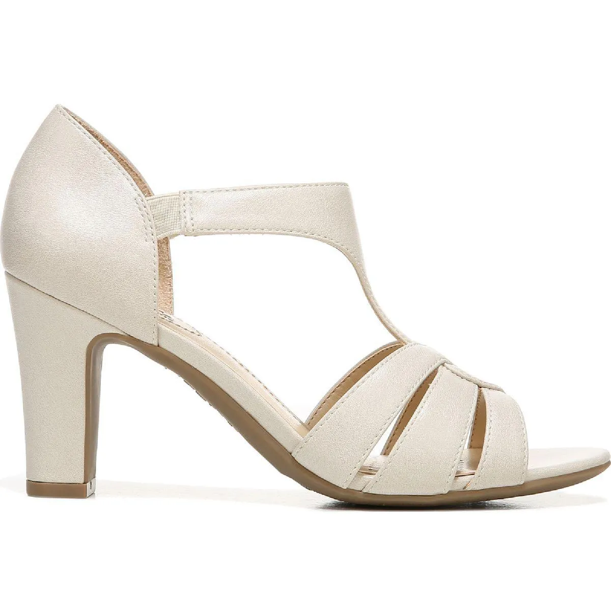 Caramel Womens Faux Leather Slip On Pumps