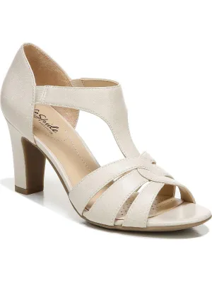 Caramel Womens Faux Leather Slip On Pumps