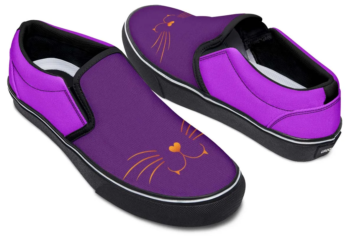 Cat Face Slip-On Shoes