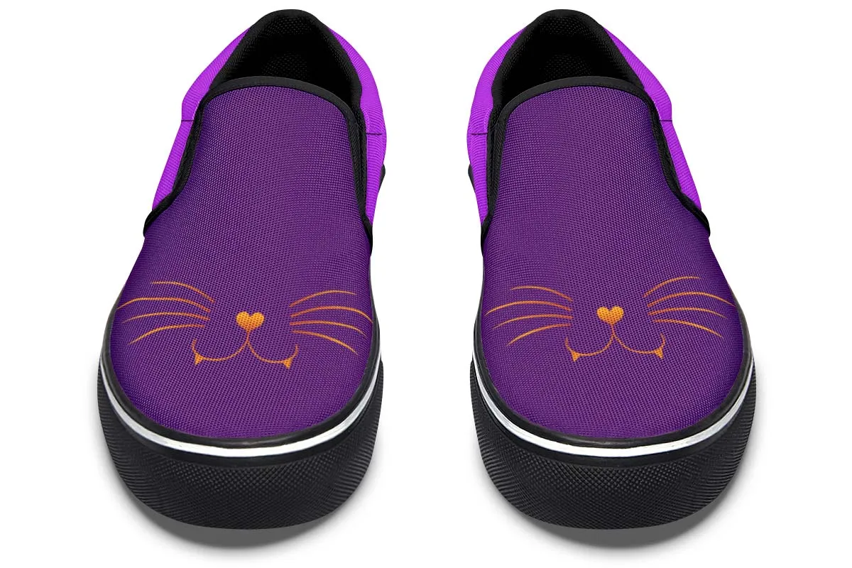 Cat Face Slip-On Shoes
