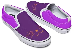 Cat Face Slip-On Shoes