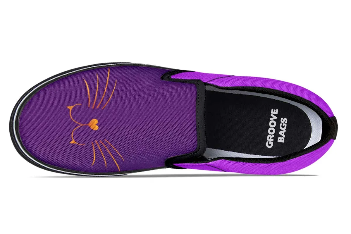 Cat Face Slip-On Shoes