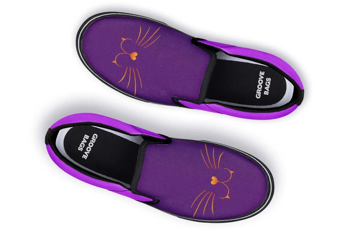 Cat Face Slip-On Shoes