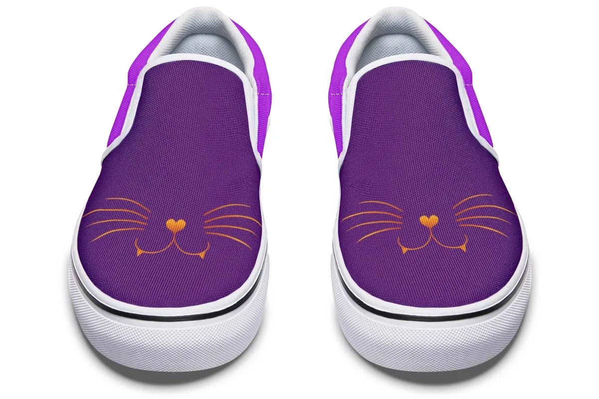 Cat Face Slip-On Shoes