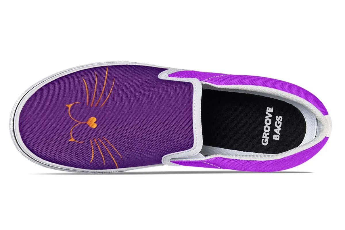 Cat Face Slip-On Shoes