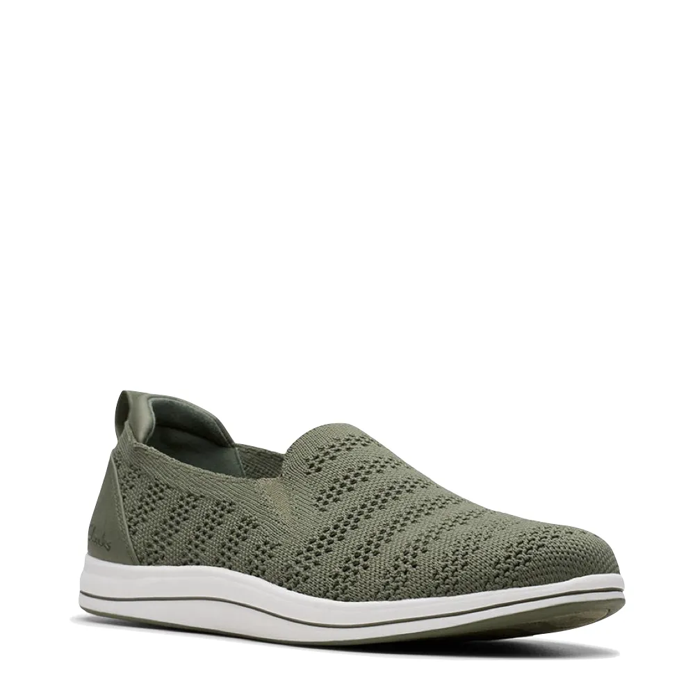 Clarks Women's Breezey Izzy Slip On in Olive