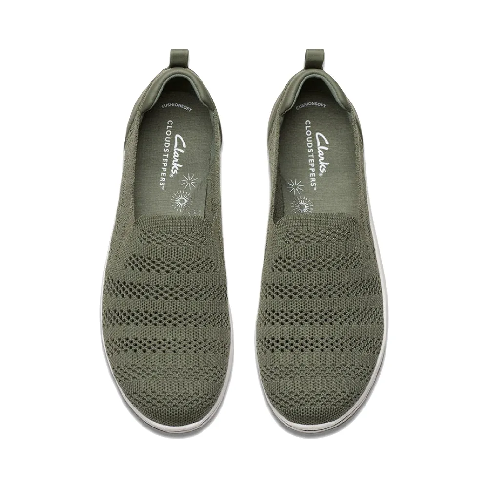 Clarks Women's Breezey Izzy Slip On in Olive
