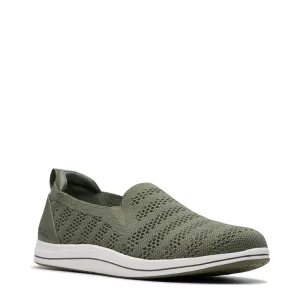 Clarks Women's Breezey Izzy Slip On in Olive
