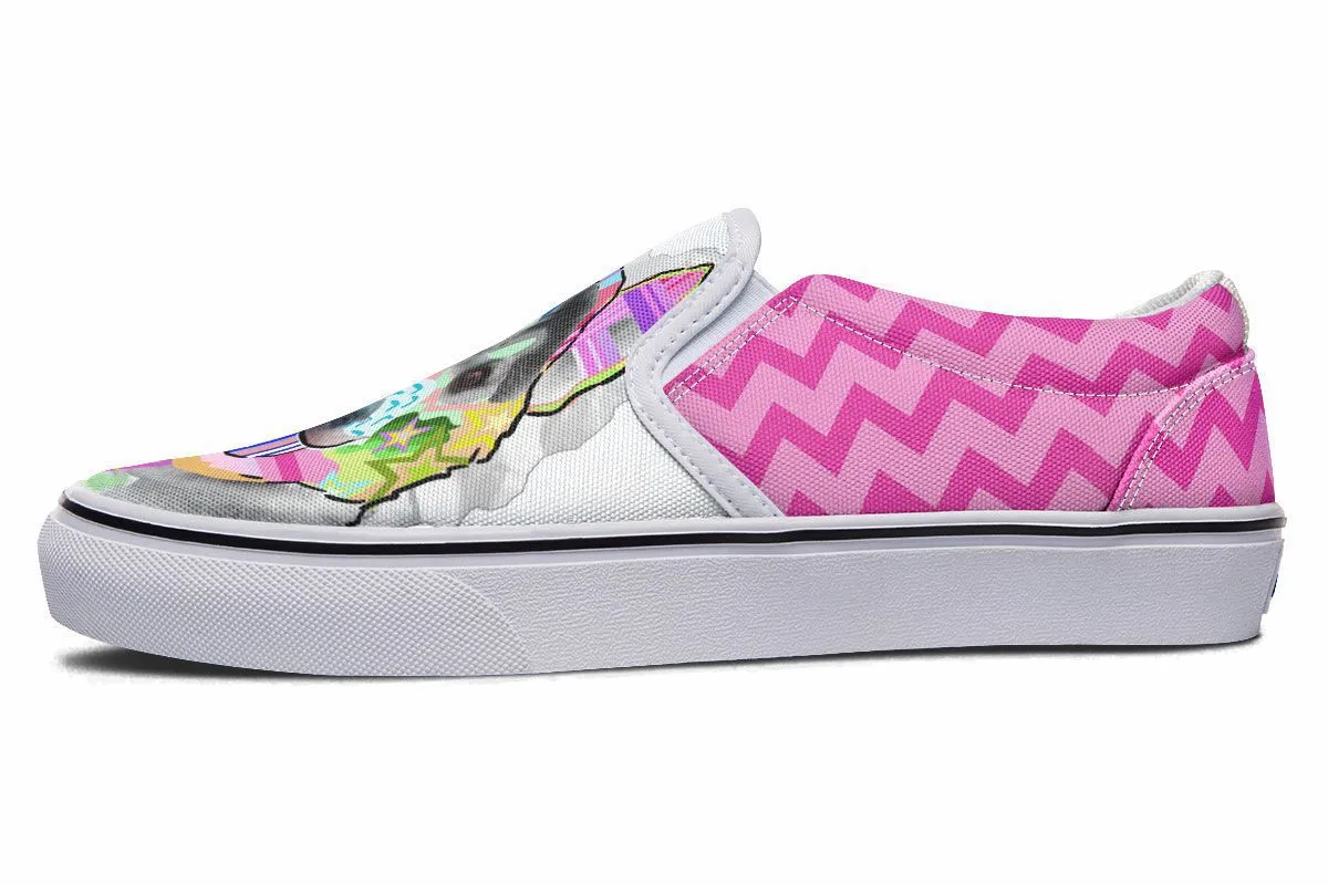 Collage Pup Husky Slip-On Shoes