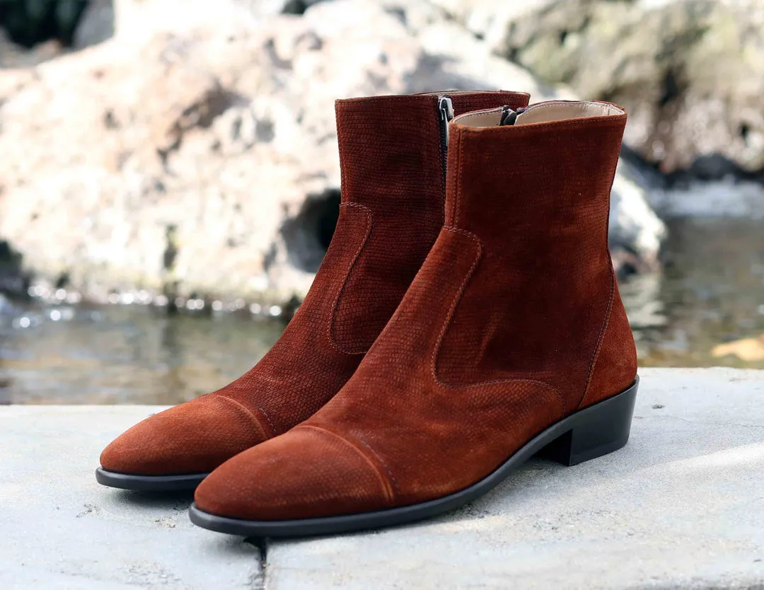 Corrente 1547 Suede Slip-On Boot - Tabac