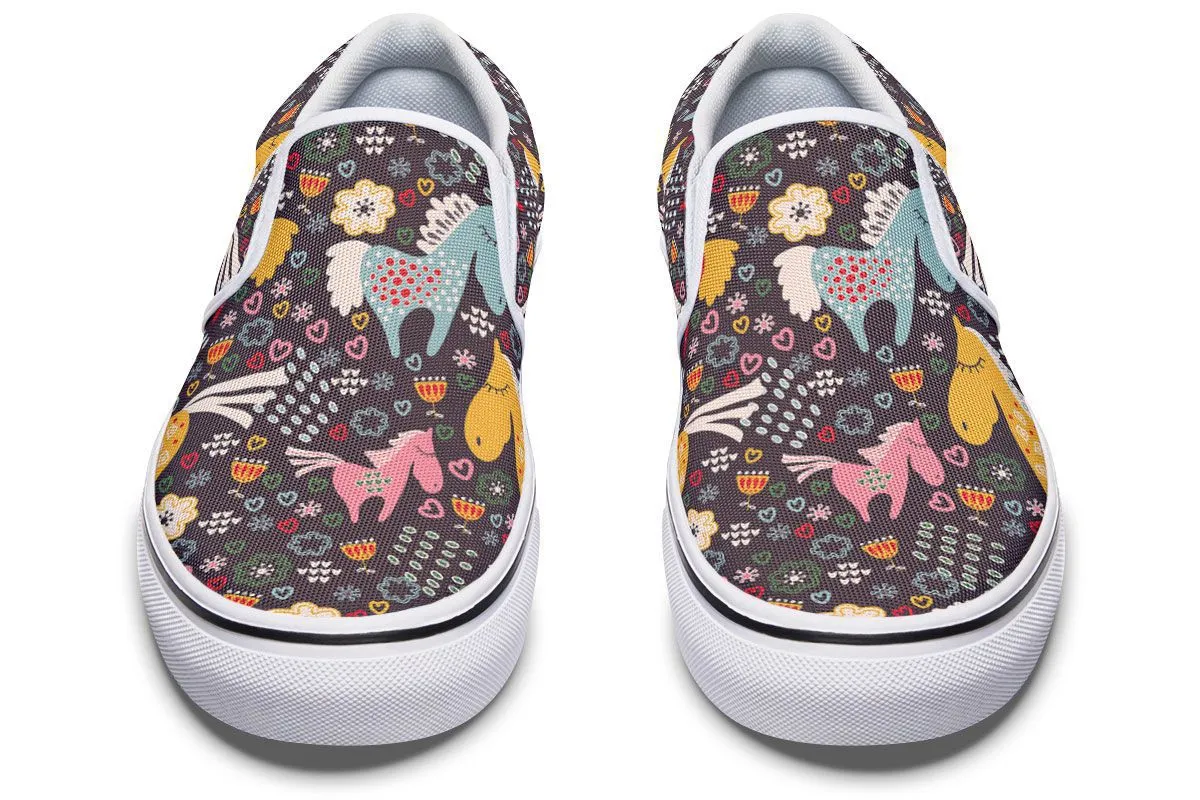 Cute Horse Slip-On Shoes