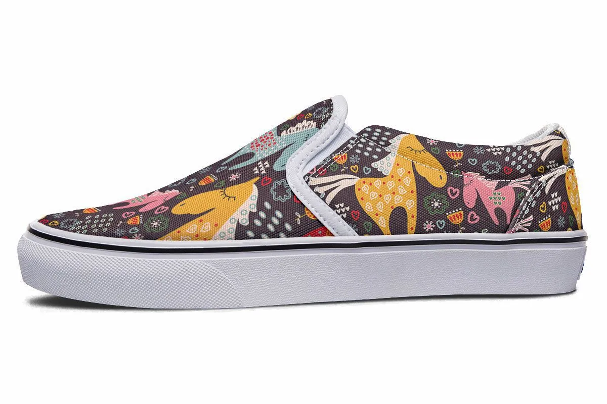 Cute Horse Slip-On Shoes