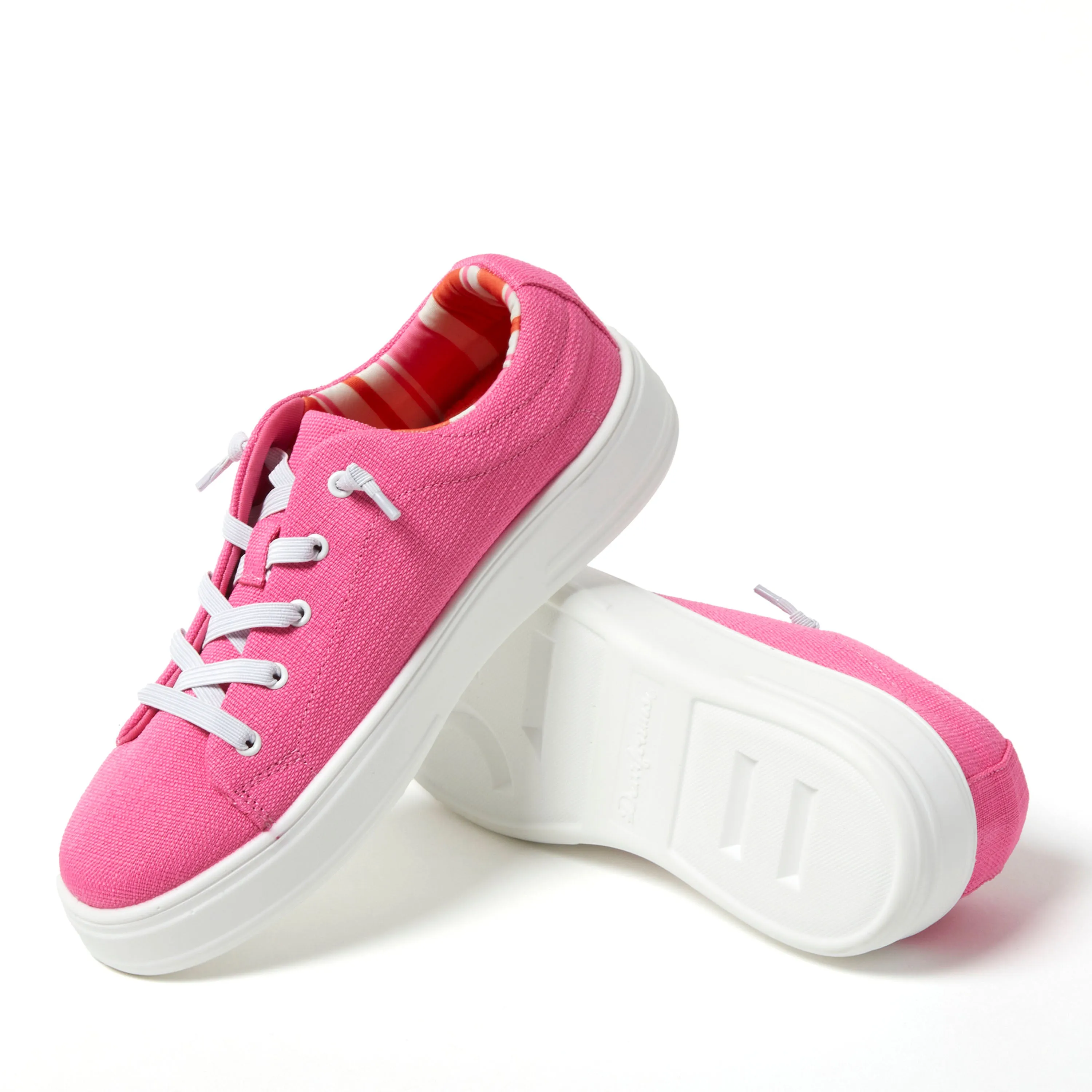 Dearfoams Women's Mabel Woven Slip On Sneaker
