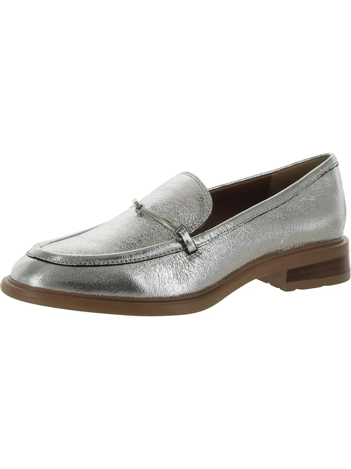 Eda Womens Leather Slip On Loafers