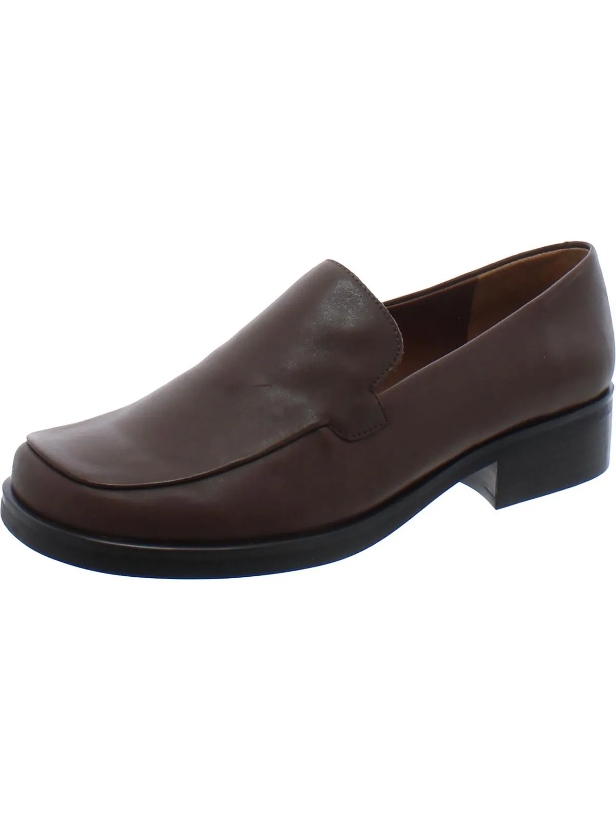 Eda Womens Leather Slip On Loafers