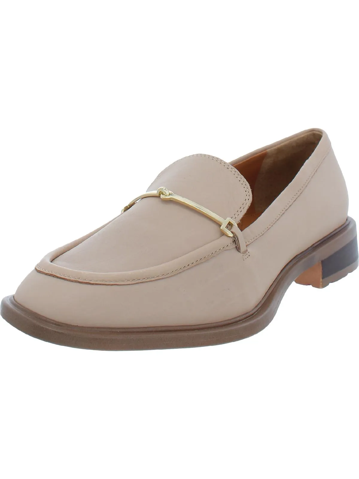 Eda Womens Leather Slip On Loafers