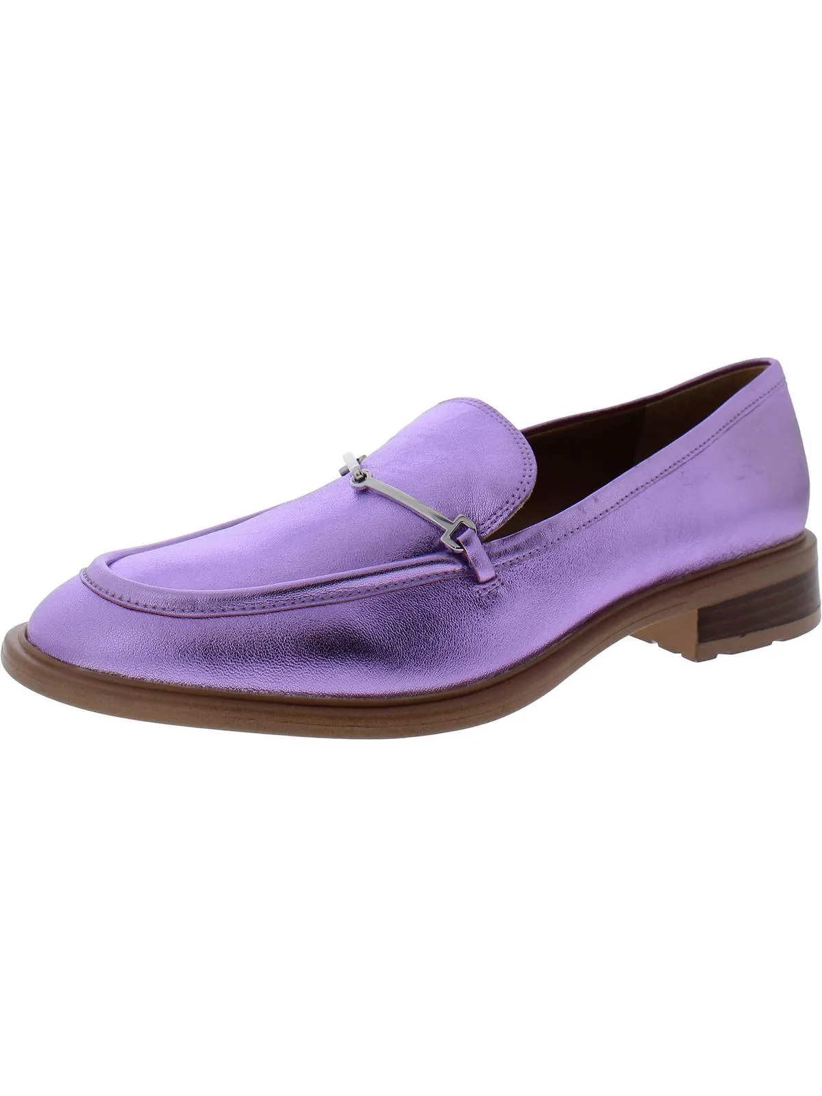Eda Womens Leather Slip On Loafers