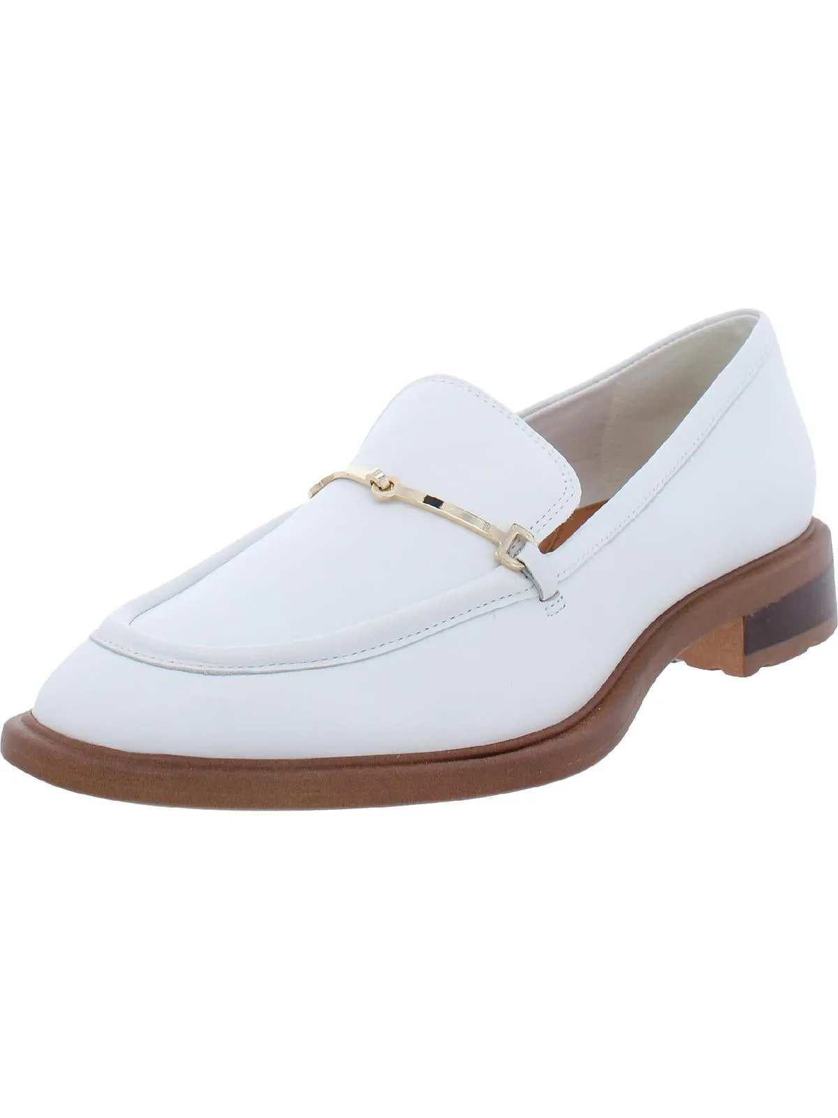Eda Womens Leather Slip On Loafers