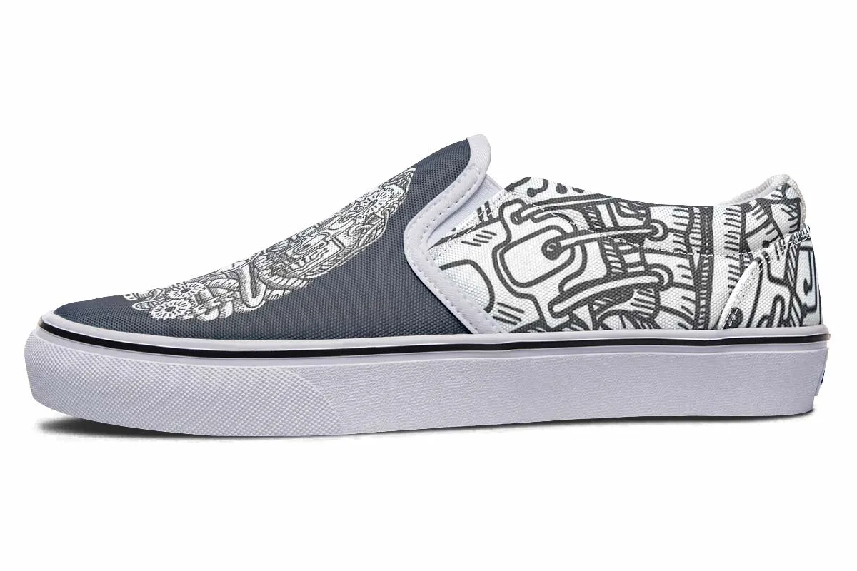Engineering Brain Slip-On Shoes