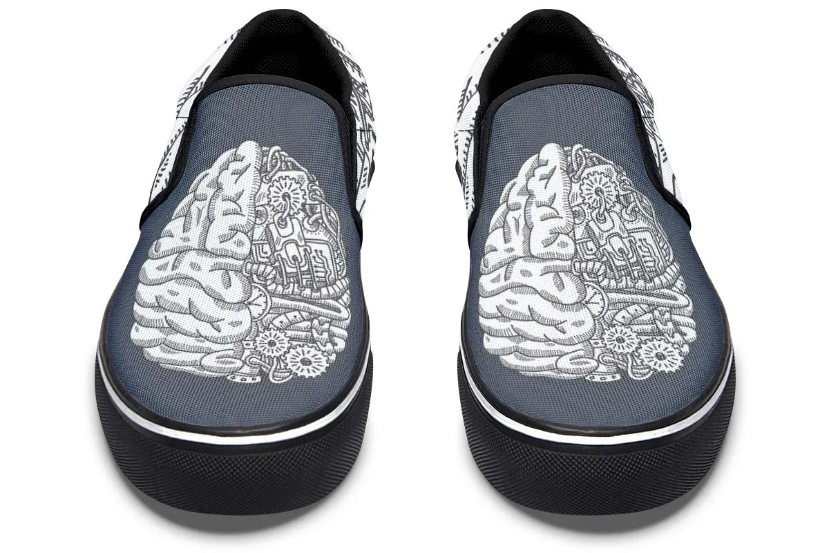 Engineering Brain Slip-On Shoes