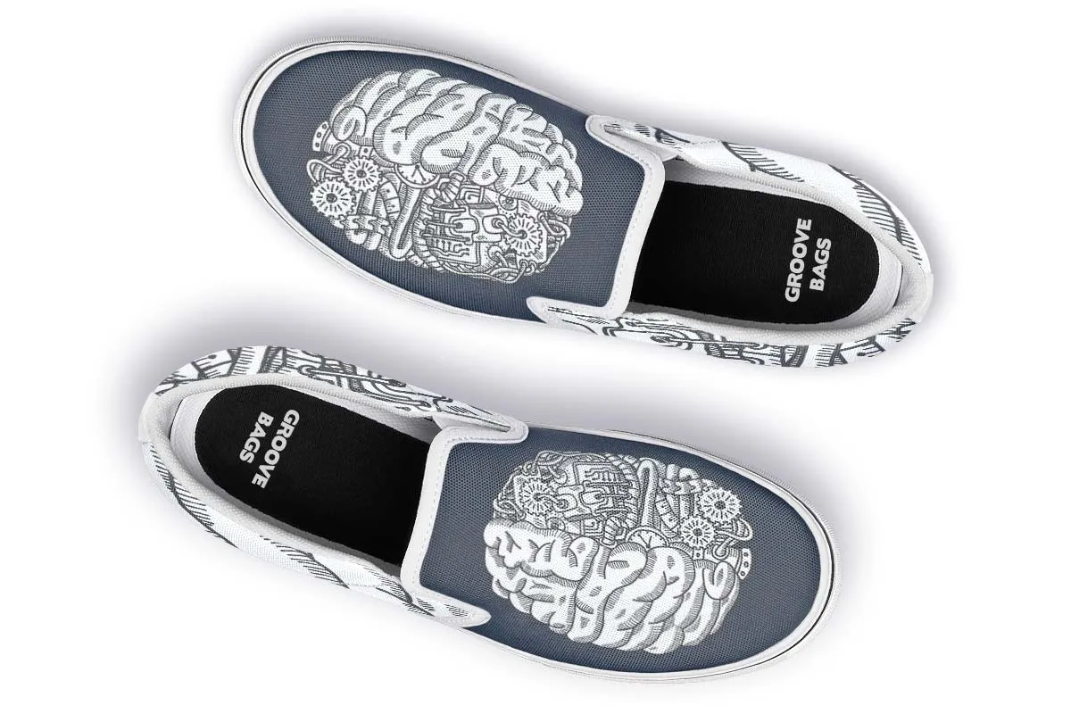 Engineering Brain Slip-On Shoes