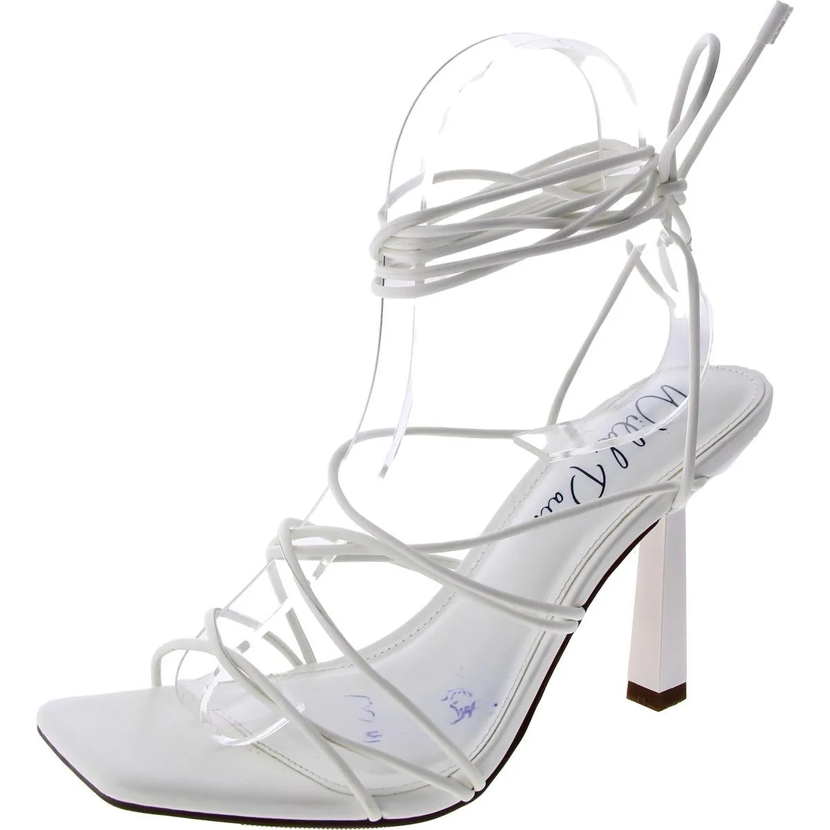 Eross Womens Slip On Strappy Heels