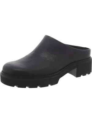 Fairfax Womens Leather Slip On Mules
