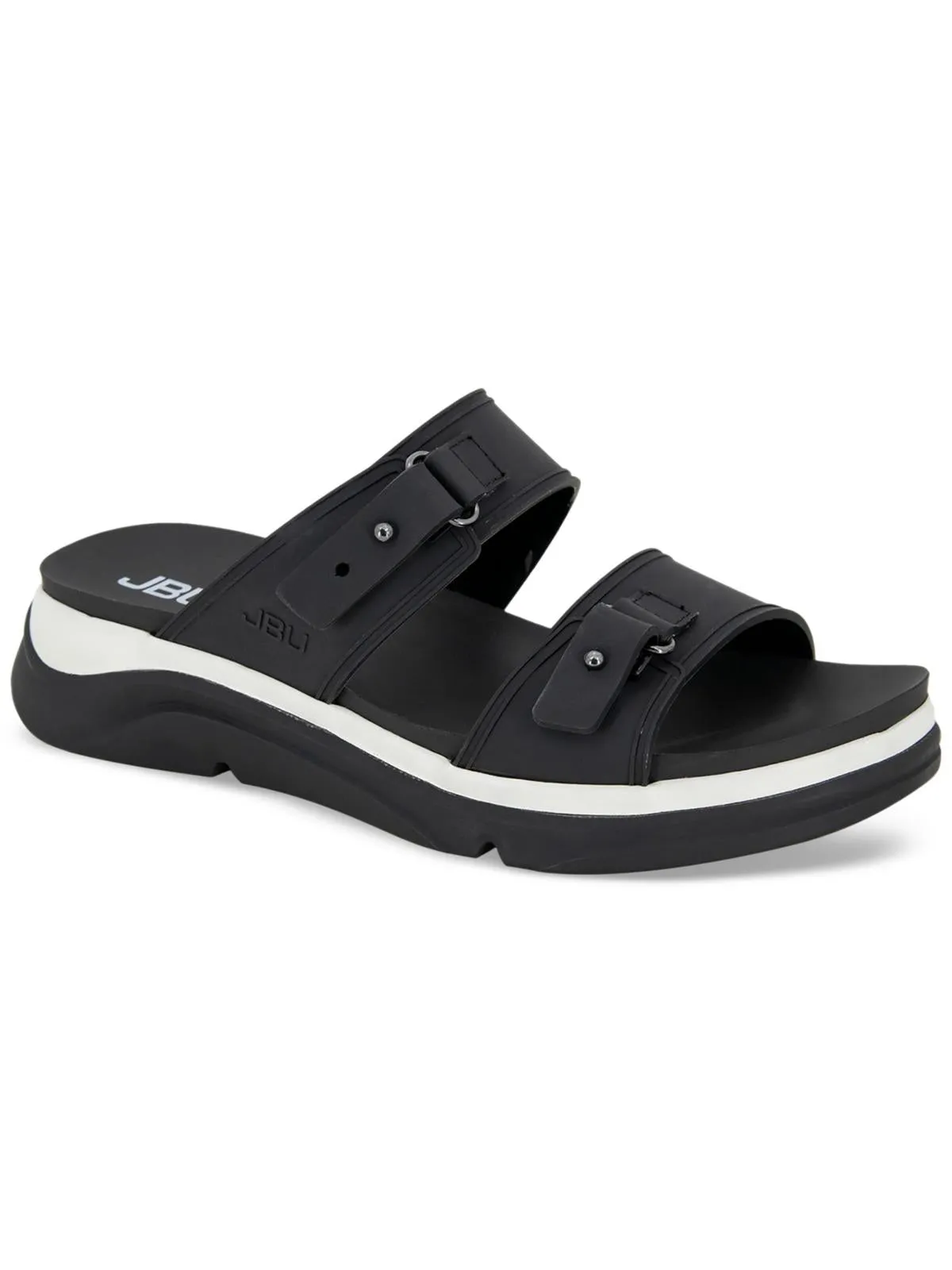 Fenton Womens Slip On Double Strap Sport Sandals