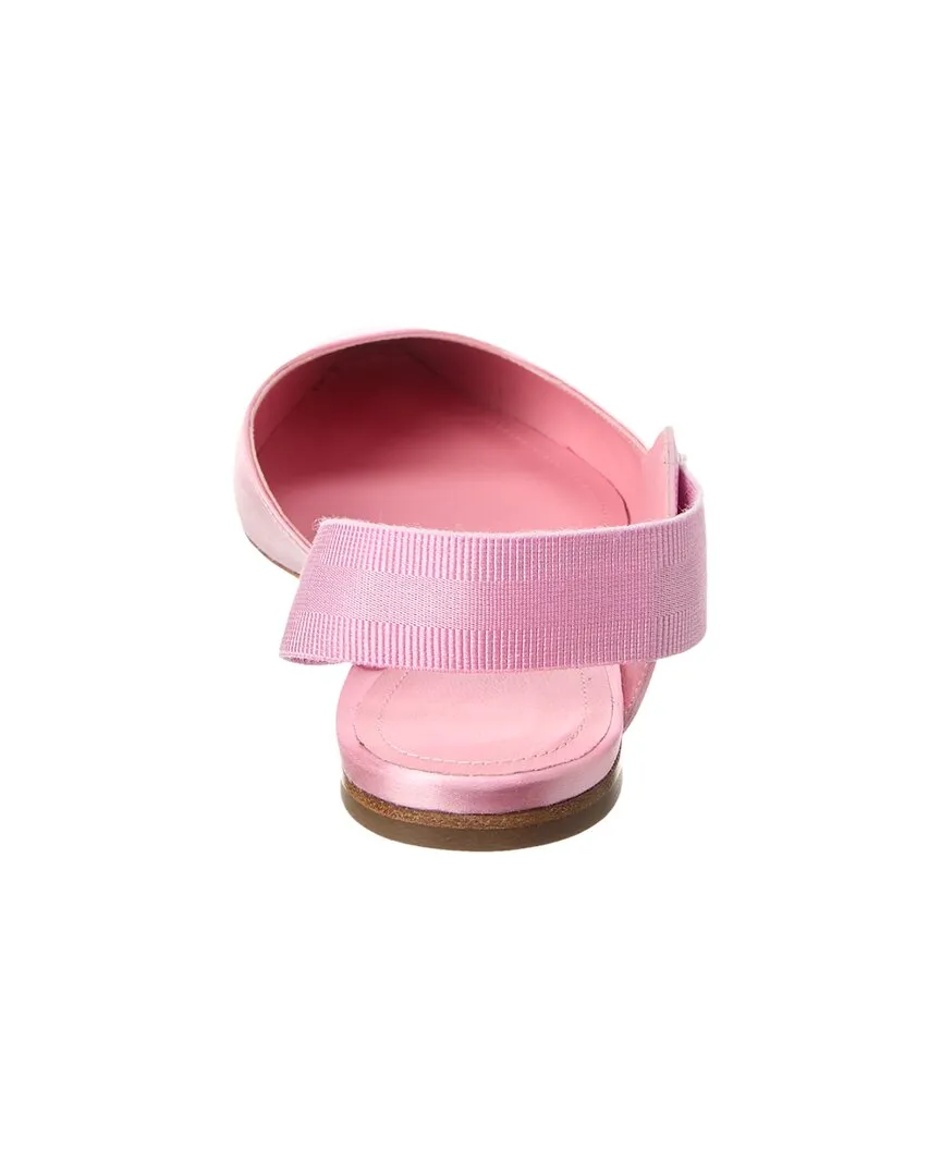 Ferragamo Vania Satin Slingback Flat