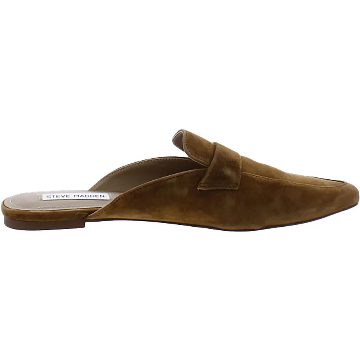 Flavor Womens Suede Pointed Toe Loafer Slides