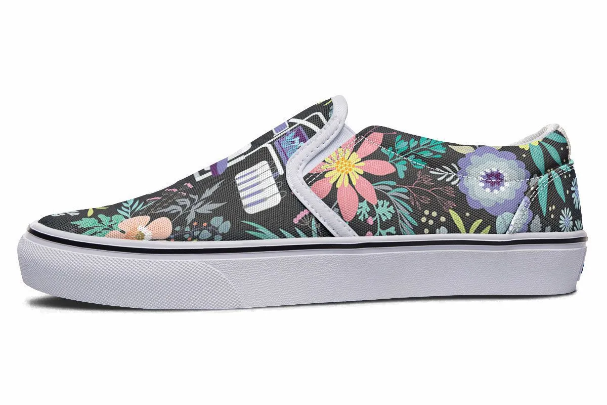 Floral Dentist Office Slip-On Shoes