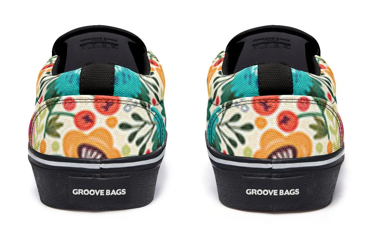 Floral Sheep Slip-On Shoes